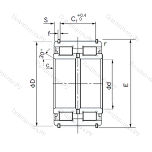 Подшипник роликовый радиальный E 5013NRNT