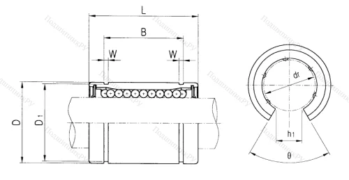 Подшипник LM 40 UU OP в Нижнем Новгороде