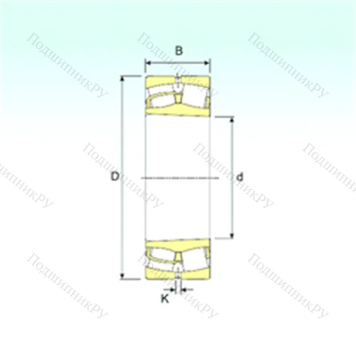 Подшипник роликовый радиальный самоцентрирующийся 24168 K 30 от производителя  ISB