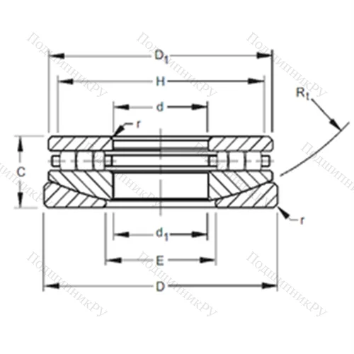 Подшипник роликовый упорный 140TPS 160 от производителя  TIMKEN