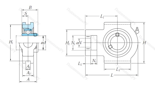 Подшипниковый узел UCT 209 J в Нижнем Новгороде