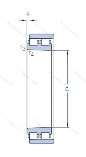 Роликовый цилиндрический подшипник NN 3008 KTN/SP от производителя  SKF