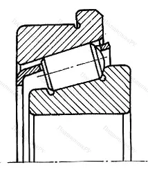 Подшипник  67518 (32218R) размер 90x160x42,5