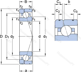 Подшипник 7011 CE/HCP 4AL 1 в Нижнем Новгороде
