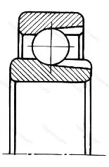 Подшипник  900912 размер 58x73x6 от производителя  ГПЗ-2