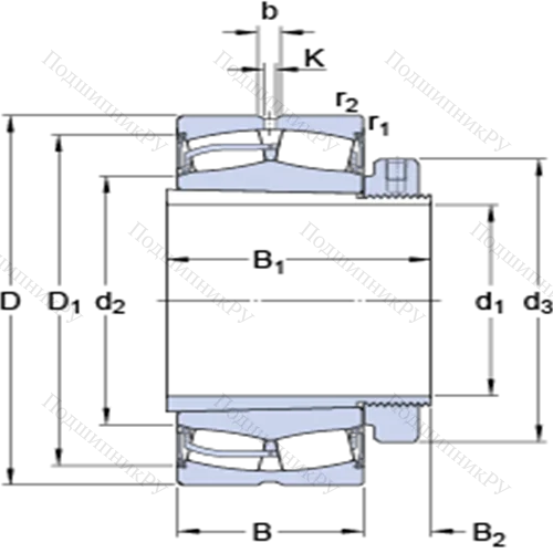 Сферические роликоподшипники на закрепительной втулке 23134-2CS 5K/VT 143 + H 3134 E