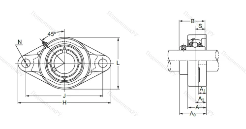 Подшипниковый узел UCFL 208 в Нижнем Новгороде