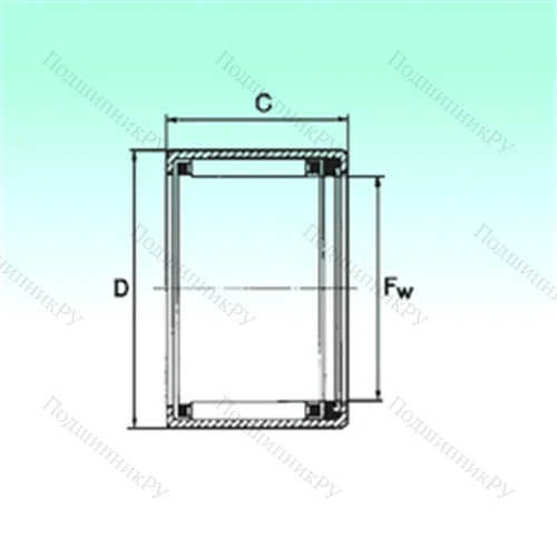 Подшипник игольчатый радиальный HK 0810 RS от производителя  NBS Подшипник игольчатый радиальный HK 0810 RS от производителя  NBS