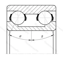 Подшипник  3206 (3056206) размер 30x62x23,8 от производителя  SKF