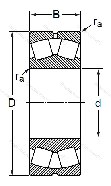 Сферический роликовый подшипник 3003132AMH (23032 CAW 33) в Нижнем Новгороде