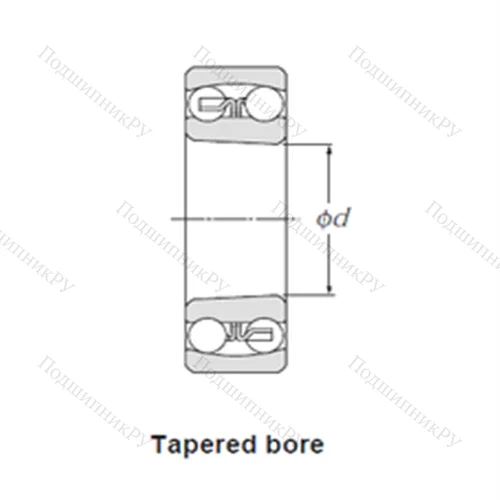Подшипник шариковый радиальный самоцентрирующийся 2208KG 15