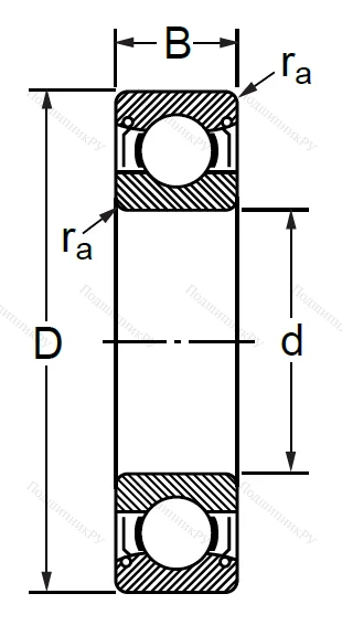 Шариковый однорядный подшипник 76-80117 (6017 ZZC 3) в Нижнем Новгороде