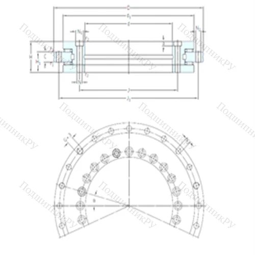 Подшипник роликовый упорно-радиальный NRT 120 A от производителя  SKF