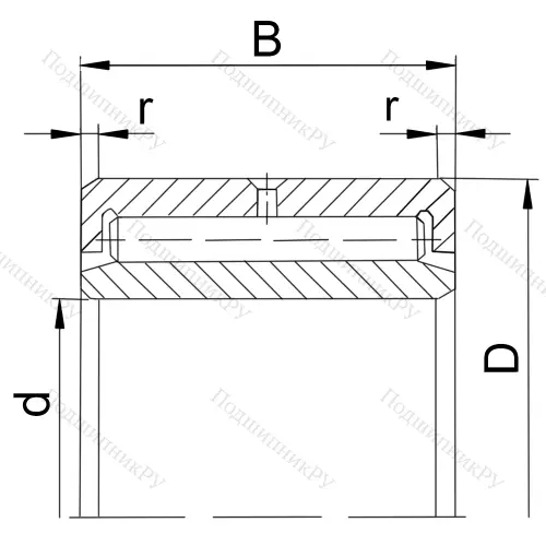 Подшипник NAV 4007 (4074107 ГОСТ) в Нижнем Новгороде
