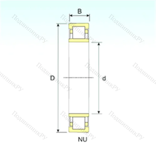 Подшипник роликовый радиальный NU 2203