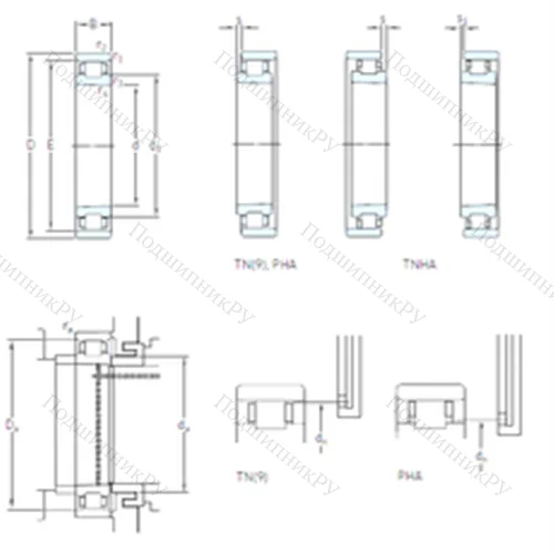 Подшипник роликовый радиальный N 1010 KTN/HC 5SP от производителя  SKF