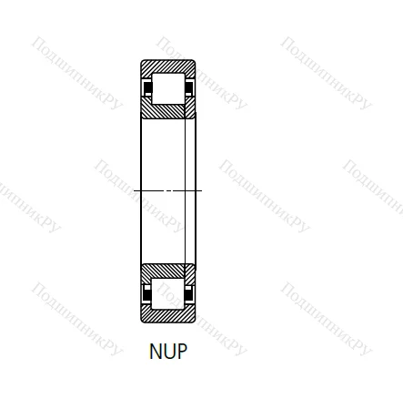 Цилиндрический роликовый подшипник 692409 (NUP 409 N) в Нижнем Новгороде