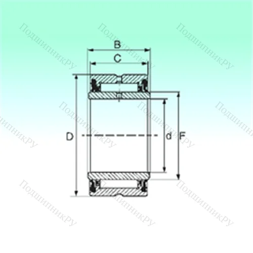 Подшипник игольчатый радиальный NA 4905 2RS от производителя  NBS