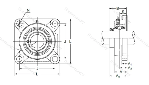 Подшипниковый узел UCF 209 в Нижнем Новгороде Подшипниковый узел UCF 209 в Нижнем Новгороде