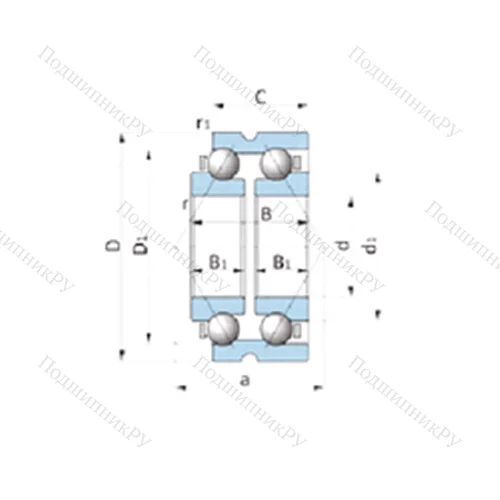 Подшипник шариковый радиально-упорный BD 130-1SA