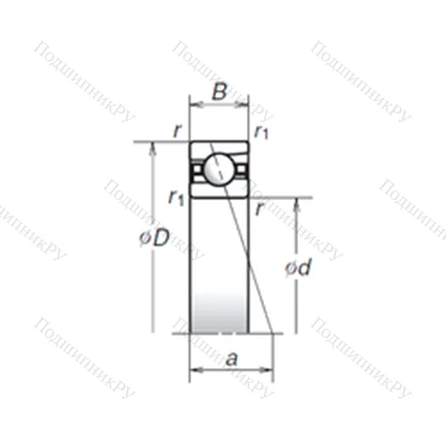 Подшипник шариковый радиально-упорный 150BER 19H