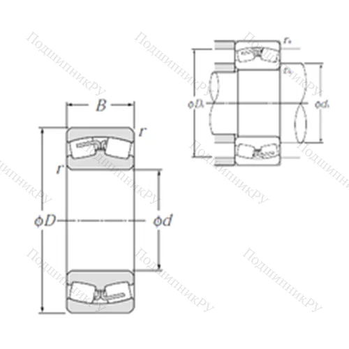 Подшипник роликовый радиальный самоцентрирующийся 239/670