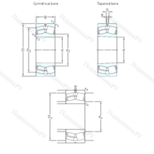 Подшипник роликовый радиальный самоцентрирующийся 22330CCK/W 33 от производителя  SKF