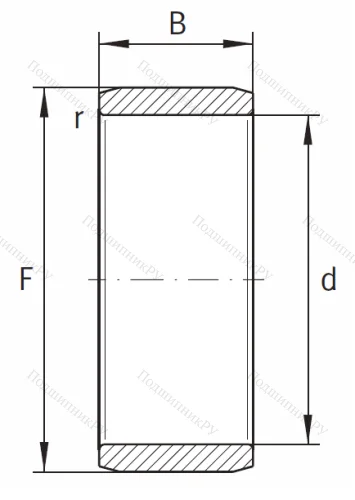Игольчатый подшипник внутреннее кольцо IR 60x68x35 от производителя  INA