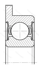 Подшипник ADR.FAX 4ZZ/P 4 размер 4x11/12,5x4 от производителя  SKF
