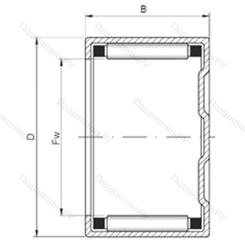 Подшипник роликовый радиальный BK 2814 от производителя  CX