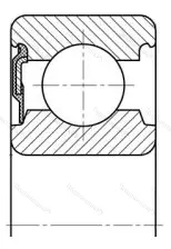 Подшипник 6017 RS размер 85x130x22 от производителя  SKF
