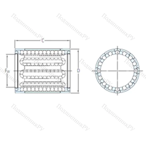 Подшипник шариковый линейный LBBR 10-2LS от производителя  SKF