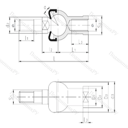 Подшипник скольжения сферический SQZ 16-RS от производителя  LS
