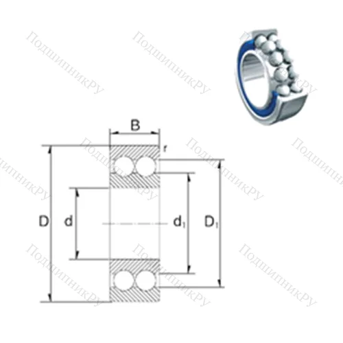 Подшипник шариковый радиально-упорный S 3210-2RS от производителя  ZEN