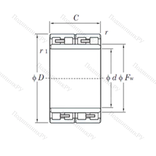 Подшипник роликовый радиальный 40FC 28180/200