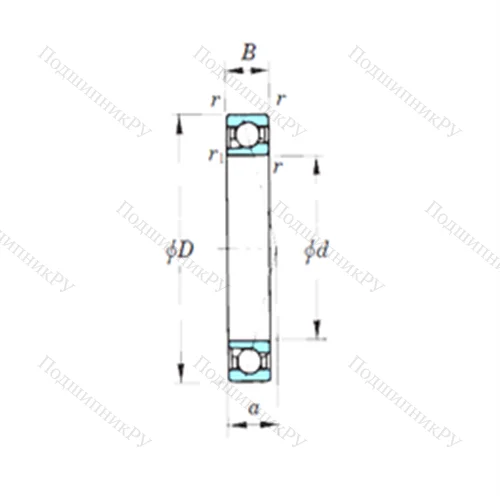 Подшипник шариковый радиально-упорный 7904CPA