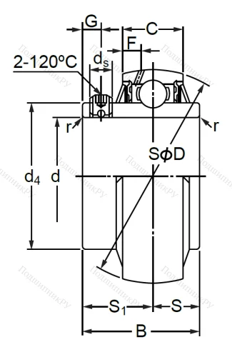 Корпусный подшипник  UCX 20 в Нижнем Новгороде