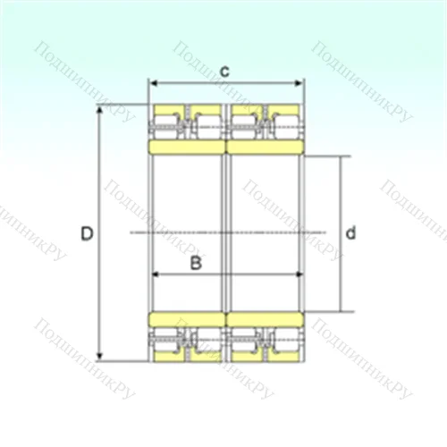 Подшипник роликовый радиальный FCDP 74104380 от производителя  ISB