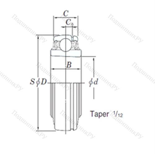Подшипник шариковый радиальный UKX 05