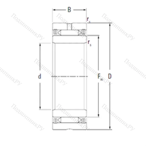 Подшипник игольчатый радиальный NA 3100 от производителя  KOYO Подшипник игольчатый радиальный NA 3100 от производителя  KOYO