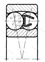 Модификация подшипника 180302 размер 15x42x13 ГОСТ 520-89