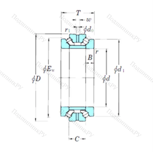 Подшипник шариковый упорно-радиальный 239764B