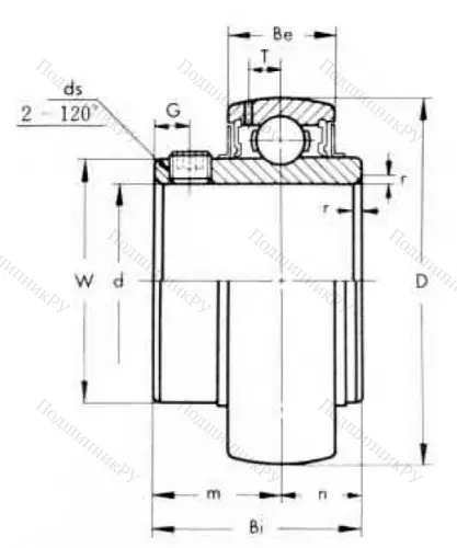 Корпусный подшипник UC 205-14 (ASAHI) в Нижнем Новгороде