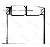 Модификация подшипника 252908Л размер 38x54x40 от производителя  ЕПК