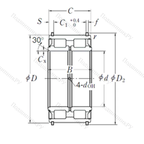Подшипник роликовый радиальный RS-5022NR от производителя  NSK