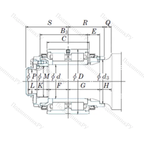 Подшипник роликовый радиальный JB 1380D