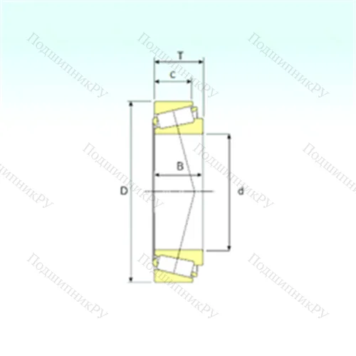 Подшипник роликовый радиально-упорный L 281147/L 281110 от производителя  ISB