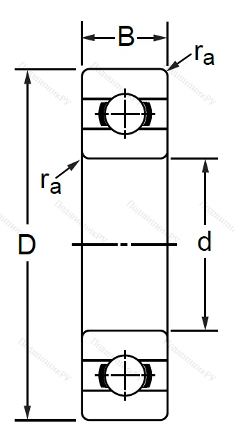 Дюймовый шариковый подшипник RLS 18 (LJ 2.1/2) в Нижнем Новгороде