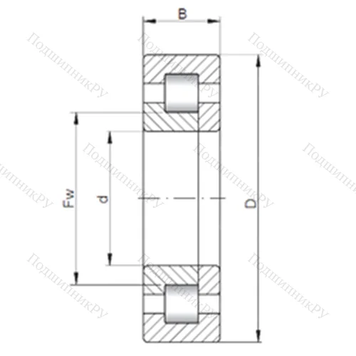 Подшипник роликовый радиальный NUP 3220 от производителя  CX