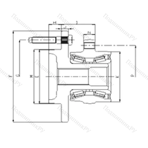 Подшипник шариковый радиально-упорный IJ 223005 от производителя  ILJIN